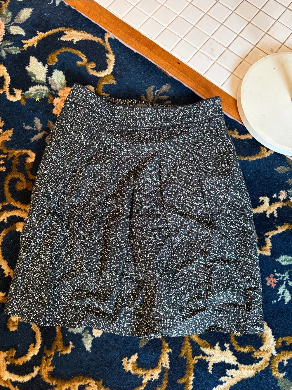 Ann Taylor pleated a line silk blend mini- worn twice